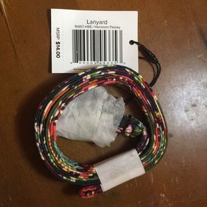 NWT Vera Bradley heirloom paisley pattern lanyard